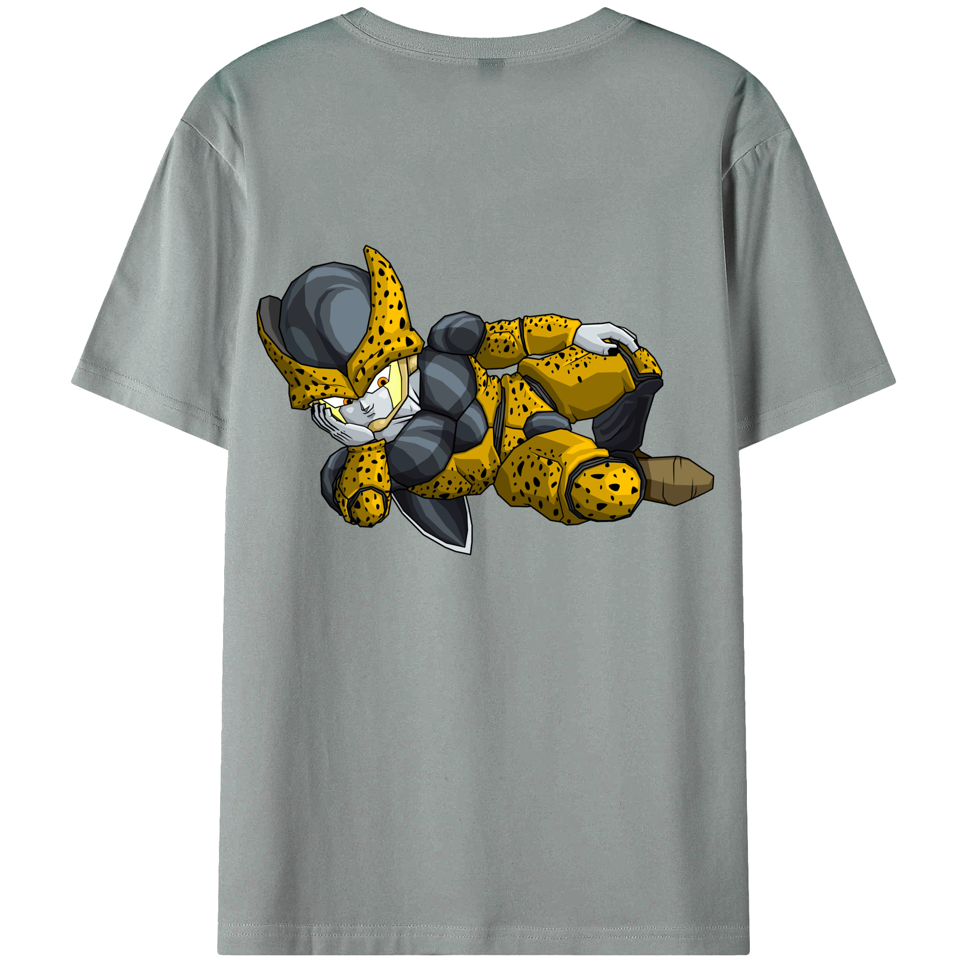 （画像用） ドラゴンボール セル DRAGON BALL Cell 綿100％ メンズ半袖Tシャツ（バックプリント） 通気性